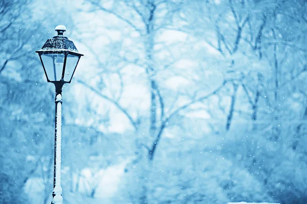 Lantern Winter Park Afternoon View December City — Stock Photo, Image