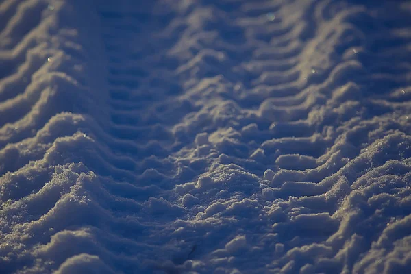 Winter Weg Abstract Landschap Seizoensgebonden Pad December Sneeuw — Stockfoto