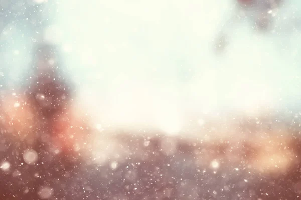 Nieve Abstracto Cálido Resplandor Fondo Invierno Diseño Navidad —  Fotos de Stock