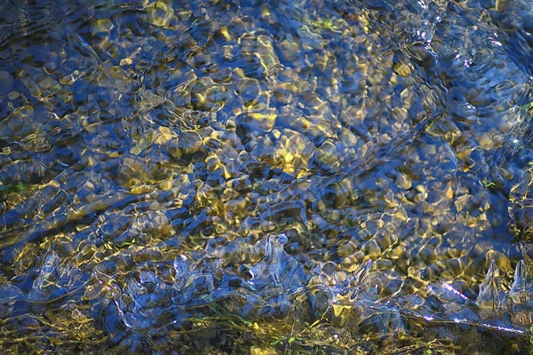 Καθαρό Διαφανές Φρέσκο Νερό Ρεύμα Φόντο Φύση Αφηρημένη — Φωτογραφία Αρχείου