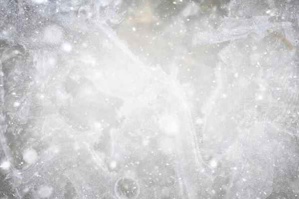 Schnee Eis Weich Weißer Hintergrund Verschwommen Winter Tapete Leer — Stockfoto