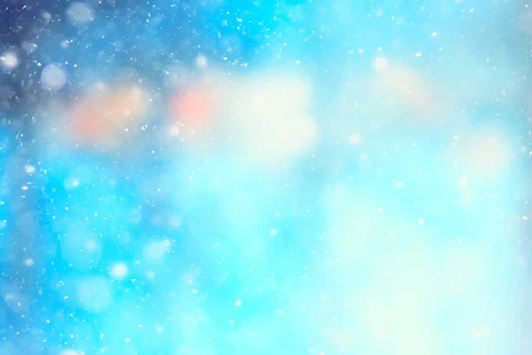 Abstract Blue Background Snow Snowflakes New Year Glow Design — Stock Photo, Image