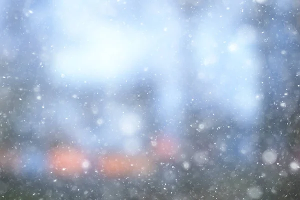 Abstracto Azul Fondo Copos Nieve Año Nuevo Brillo Diseño — Foto de Stock