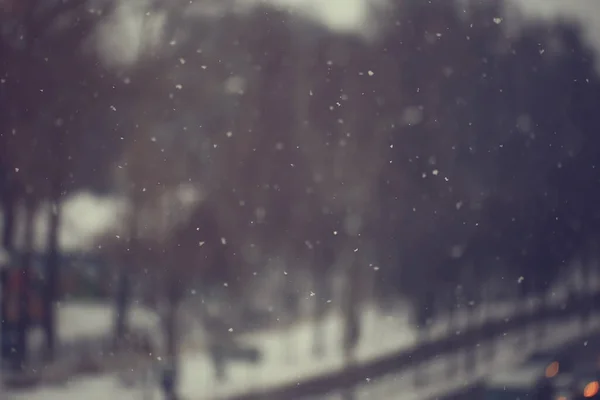 降雪的模糊背景 抽象降雪的设计 — 图库照片