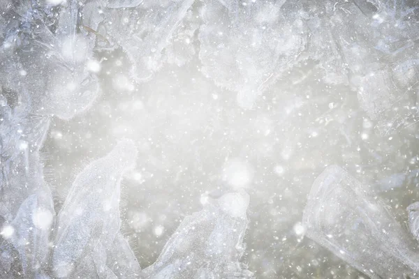 Kar Beyaz Arka Plan Bulanık Kış Duvar Kağıdı Boş — Stok fotoğraf