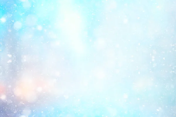 Abstrak Blue Background Snow Snowflakes New Year Glow Design — Stok Foto