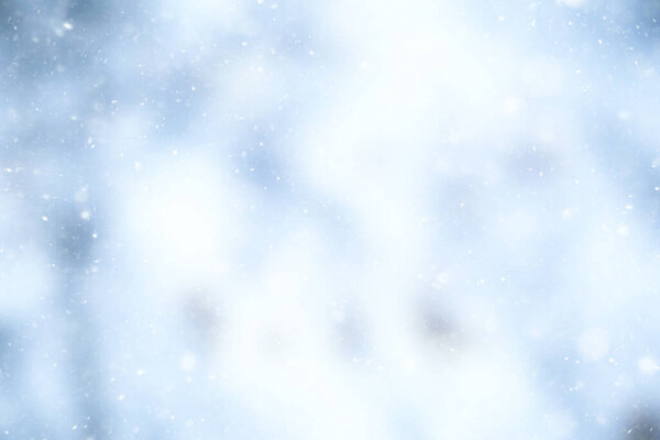 abstract blue background snow snowflakes, new year, glow design