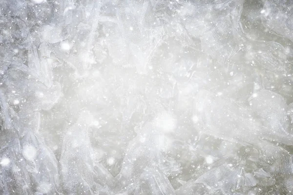 Śnieg Lód Miękkie Białe Tło Zamazana Zima Tapety Puste — Zdjęcie stockowe