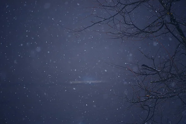 Verschwommener Hintergrund Schneefall Natur Abstrakte Fallende Schneeflocken Design — Stockfoto