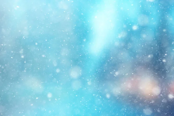 Αφηρημένο Μπλε Φόντο Νιφάδες Χιονιού Νέο Έτος Λάμψη Σχεδιασμό — Φωτογραφία Αρχείου