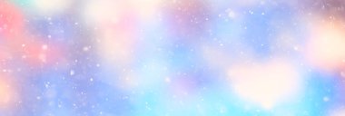 Renkli arka plan kar yağışı akşam ışıkları, yumuşak ışık bulanıklığı