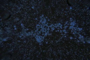 Buz kabarcıkları altında hava, soyut mevsimsel kış soğuk arka plan doğa dışında