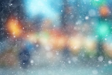 soyut mavi arka plan kar taneleri, yeni yıl, ışıltı tasarımı