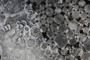 Buz birikintisi arka plan soyut, kış mevsimsel soğuk mavisi