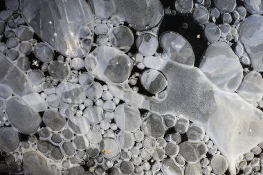 Buz birikintisi arka plan soyut, kış mevsimsel soğuk mavisi