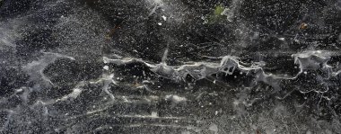 desen buz çatlakları, beyaz buz kristalleri, kış ayazı arka planı