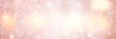 Renkli arka plan kar yağışı akşam ışıkları, yumuşak ışık bulanıklığı