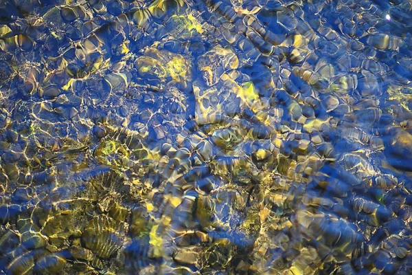 Sauberes Transparentes Süßwasser Fluss Hintergrund Natur Abstrakt — Stockfoto