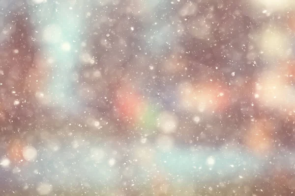 雪抽象暖かい輝き背景冬のクリスマスデザイン — ストック写真
