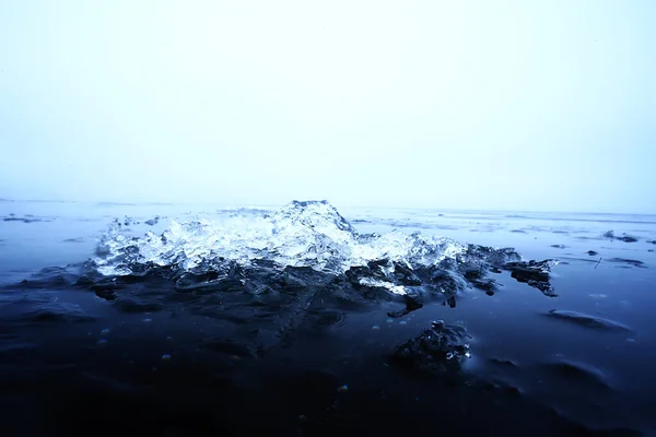 Zimní Jezero Pozadí Led Krajina Abstraktní Sezónní Chlad — Stock fotografie