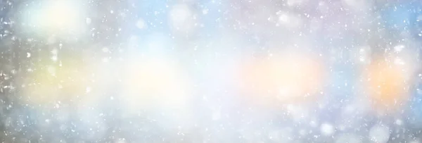 Abstract Blauwe Achtergrond Sneeuwvlokken Nieuwjaar Gloeiend Design — Stockfoto