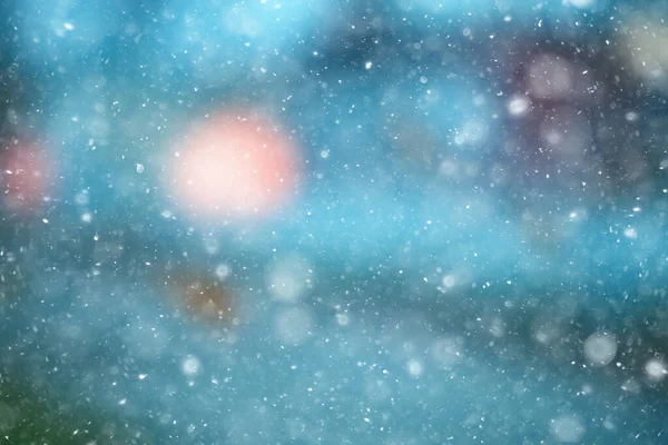 抽象的な青の背景雪の結晶新年の輝きのデザイン — ストック写真
