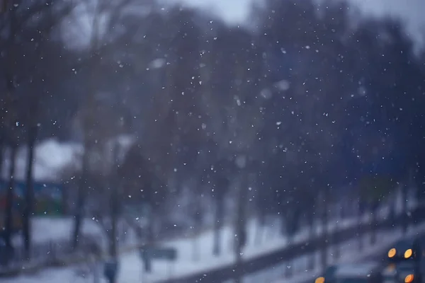 Kış Yolu Soyut Manzara Mevsimlik Patika Aralık Karı — Stok fotoğraf