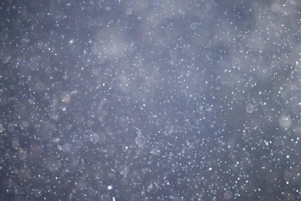 Verschwommener Hintergrund Schneefall Natur Abstrakte Fallende Schneeflocken Design — Stockfoto