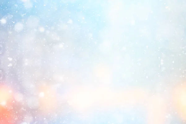 抽象的な青の背景雪の結晶新年の輝きのデザイン — ストック写真