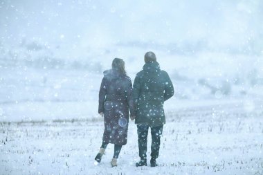 Kış manzarası, tarlada harika, kış manzarası, mevsimsel kar yağışı aralığı