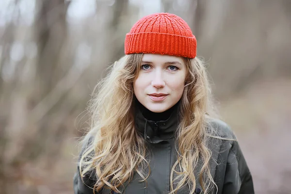 Romántico Retrato Otoño Modelo Mujer Otoño Aspecto Estacional Exterior Tiempo —  Fotos de Stock