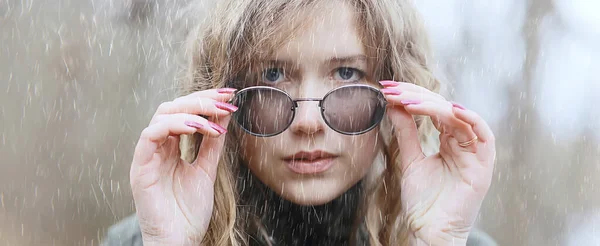 Romántico Retrato Otoño Modelo Mujer Otoño Aspecto Estacional Exterior Tiempo —  Fotos de Stock