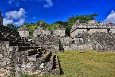 Meksika Piramitleri Maya antik şehri, Kolombiya öncesi manzara, Chicago Maya