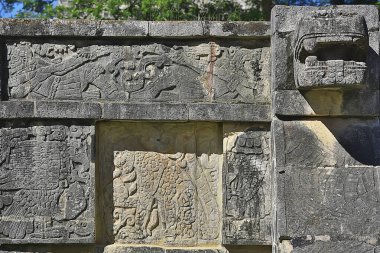 Meksika Piramitleri Maya antik şehri, Kolombiya öncesi manzara, Chicago Maya