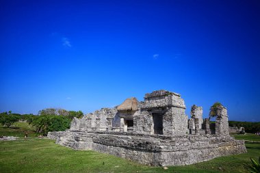 Meksika Piramitleri Maya antik şehri, Kolombiya öncesi manzara, Chicago Maya