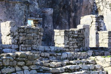 Meksika Piramitleri Maya antik şehri, Kolombiya öncesi manzara, Chicago Maya