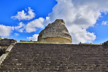 Meksika Piramitleri Maya antik şehri, Kolombiya öncesi manzara, Chicago Maya