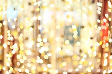 Altın bokeh bulanık çember arka plan, soyut bulanık tasarım deseni