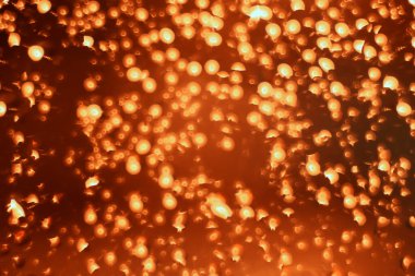 Altın bokeh bulanık çember arka plan, soyut bulanık tasarım deseni