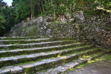 Meksika Piramitleri Maya antik şehri, Kolombiya öncesi manzara, Chicago Maya