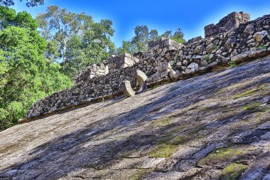 Meksika Piramitleri Maya antik şehri, Kolombiya öncesi manzara, Chicago Maya