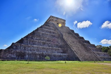 Meksika Piramitleri Maya antik şehri, Kolombiya öncesi manzara, Chicago Maya