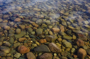 şeffaf su taşları alt doku, soyut su arka plan doğa