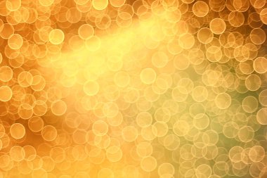 Altın bokeh bulanık çember arka plan, soyut bulanık tasarım deseni
