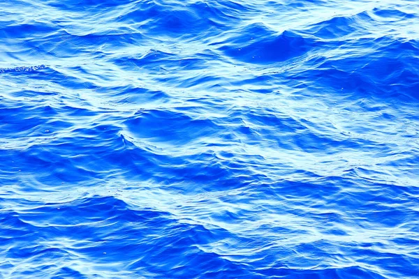 Abstrakt Bakgrund Konsistens Hav Blå Vatten Vågor Och Krusningar Havet — Stockfoto