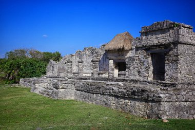 Meksika Piramitleri Maya antik şehri, Kolombiya öncesi manzara, Chicago Maya