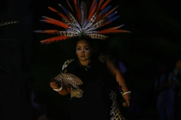Cancun Mexico Nov Maya Indians Ritual Dance Reenactment Cancun November — Stock fotografie