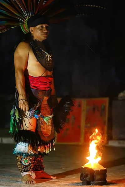 Cancun Mexico Nov Maya Indians Ritual Dance Reenactment Cancun November — Stock fotografie