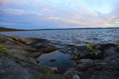 Taşlar göl manzarası manzarası