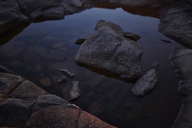 Taşlar göl manzarası manzarası